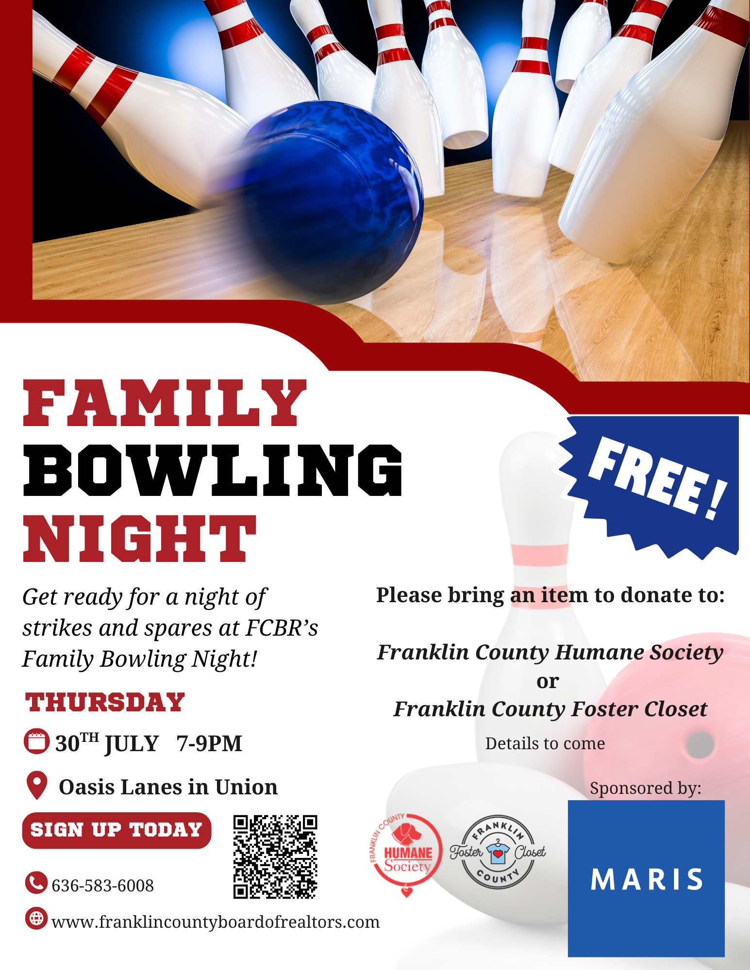 FCBR Family Bowling Night